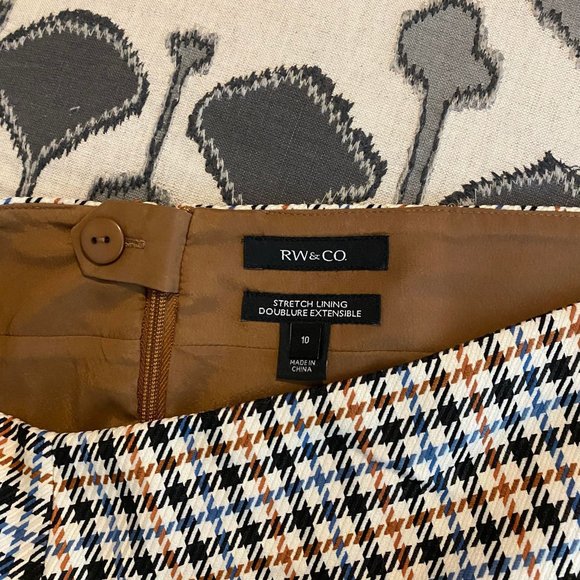 RW&Co Houndstooth Pencil Skirt NWT - Picture 3 of 8